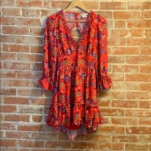 Vici Dolls Floral Long Sleeve Dress